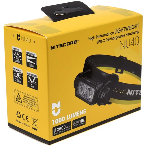 Nitecore nu40 led kopflampe - nitecore,