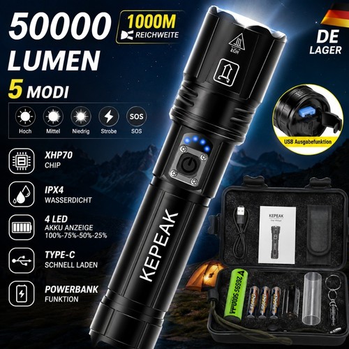 Led taschenlampe 50000 - led,