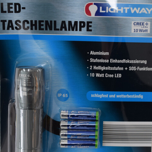Led taschenlampe alu - alu, 10