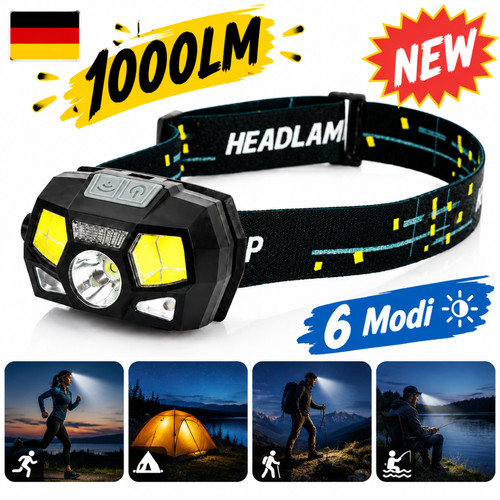 Kopflampe super hell 1000 - super,